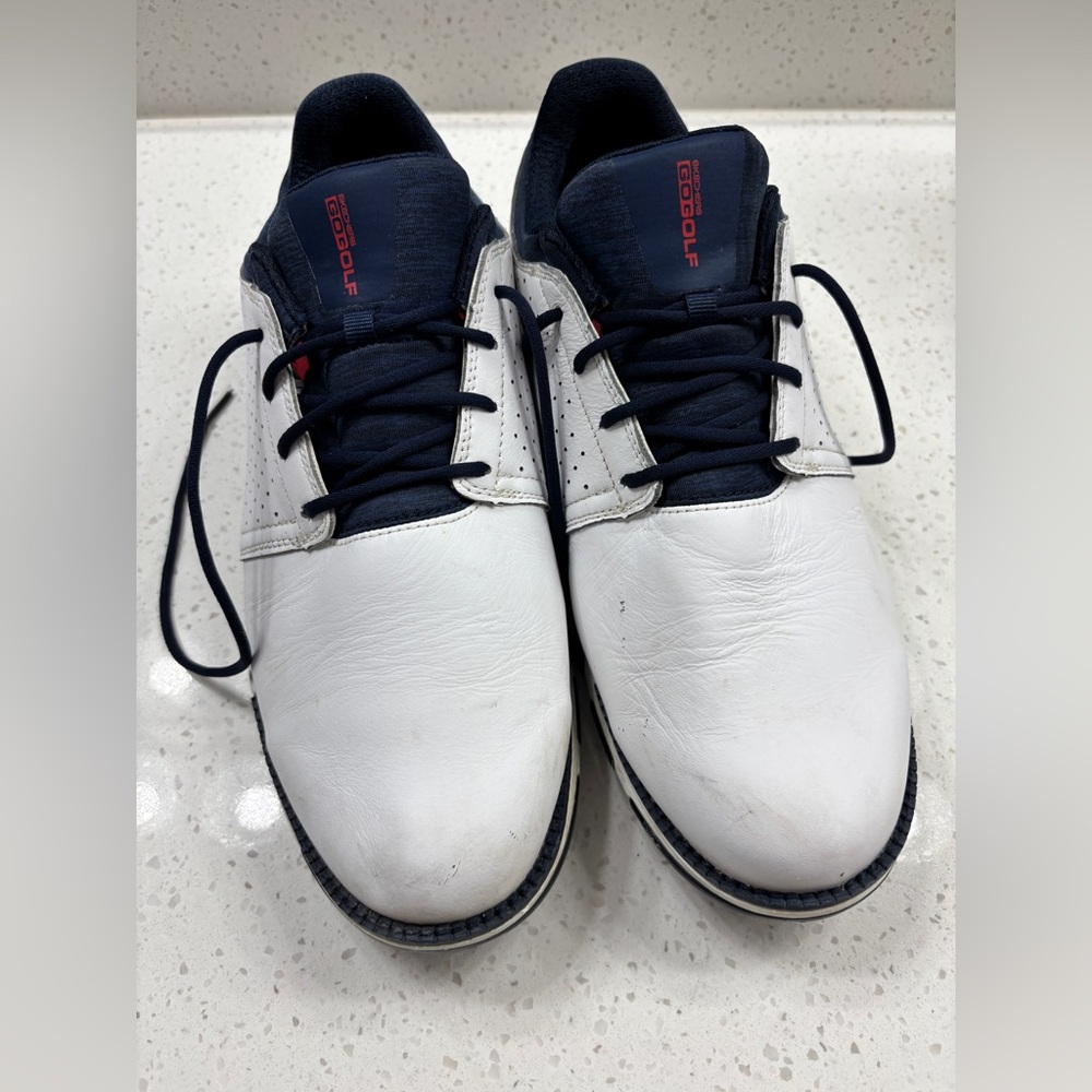 Skechers Performance Shoes in White with blue accents size 9